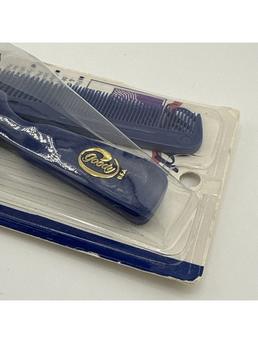 VTG Goody #25003 Brush & Comb Set Blue Goody Pocket Brush & Comb New Old Stock